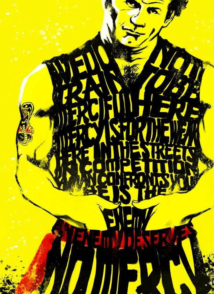 A Poster With The Words,'never Mercy' Wallpaper