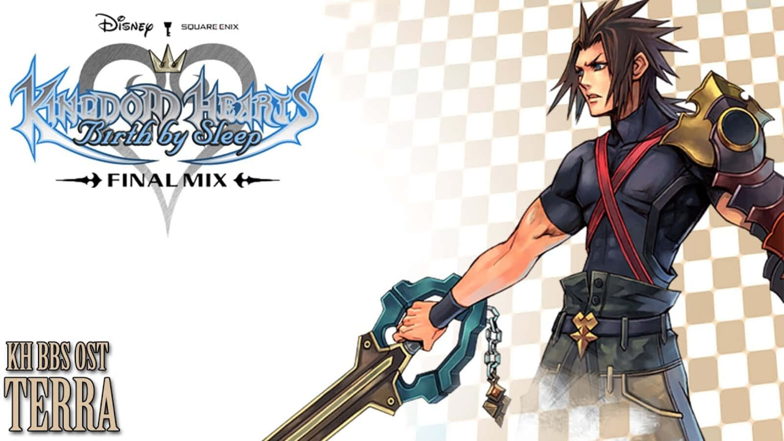 A Powerful Keyblade Master: Terra From Kingdom Hearts Wallpaper