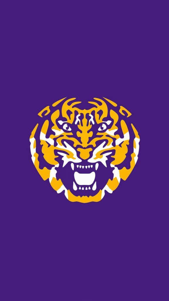 A Proud Lsu Fan Showing Off Her Iphone Wallpaper