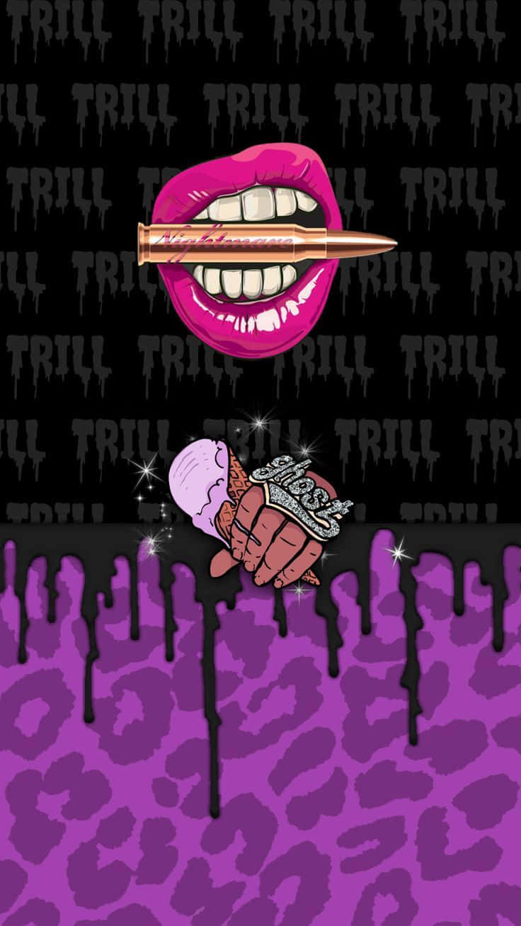 A Purple And Black Dope Wallpaper Wallpaper