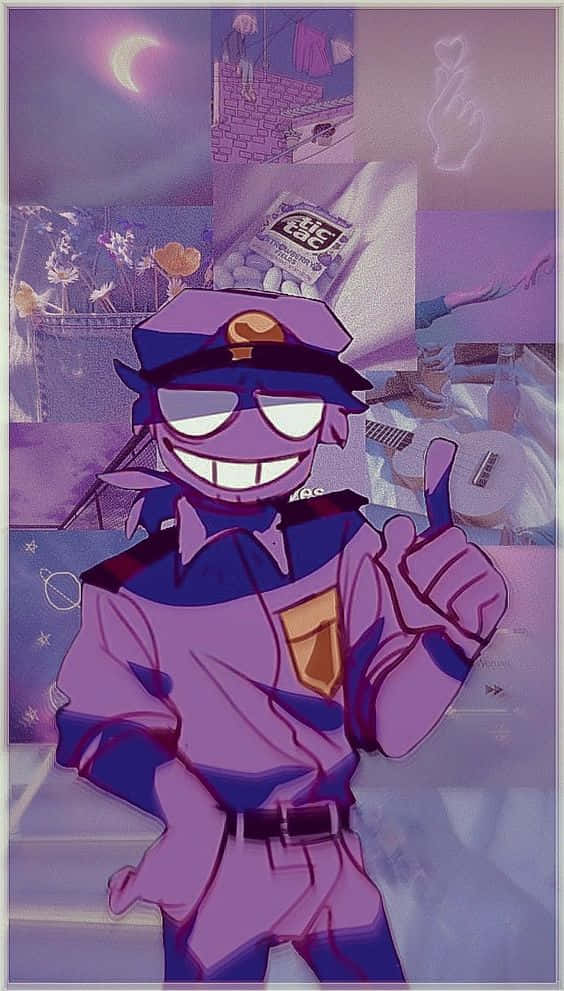 A Purple Man In A Uniform With A Purple Shirt Wallpaper