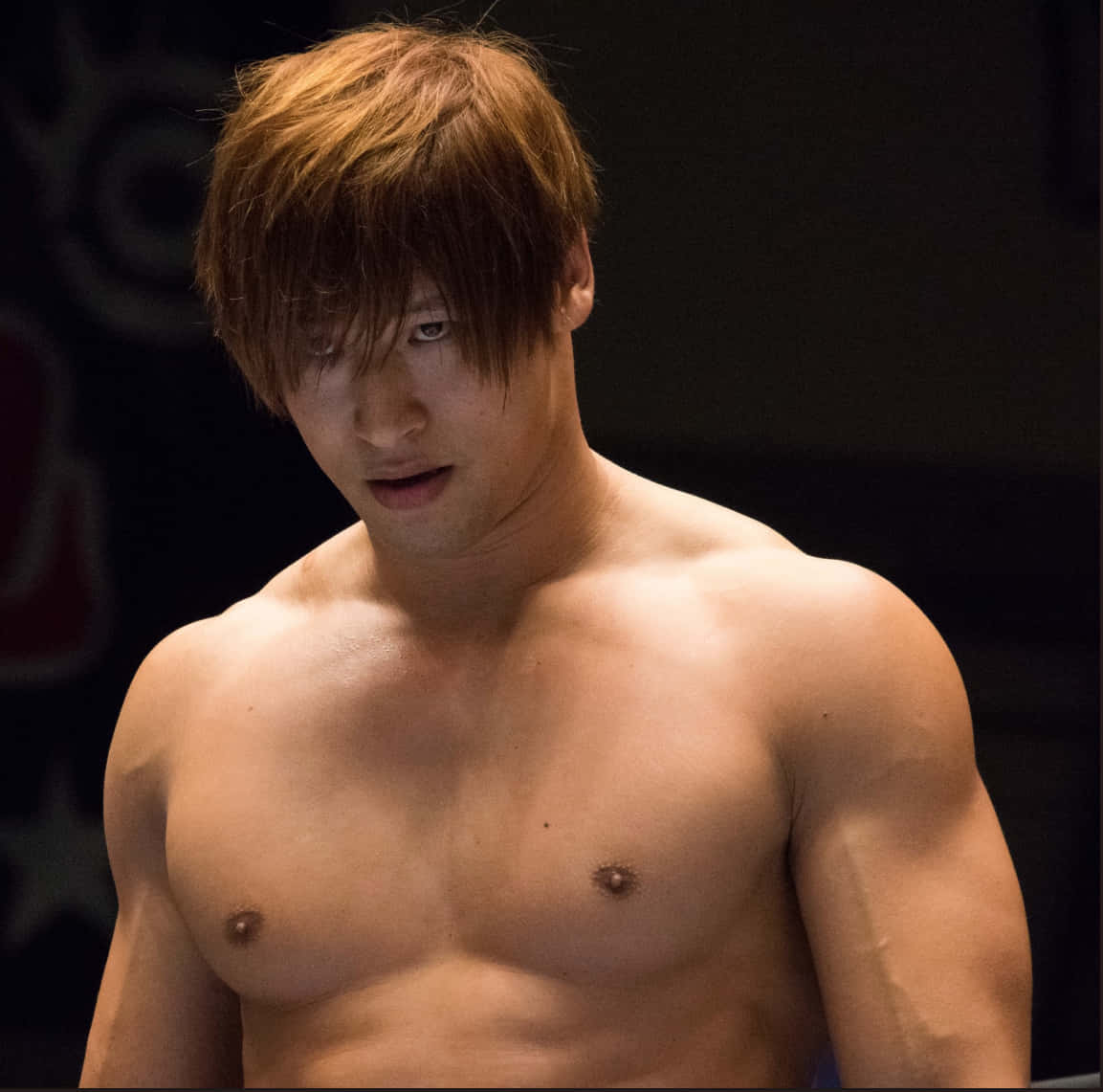 A Riveting Portrait Of Shirtless, Professional Wrestler Kota Ibushi Wallpaper