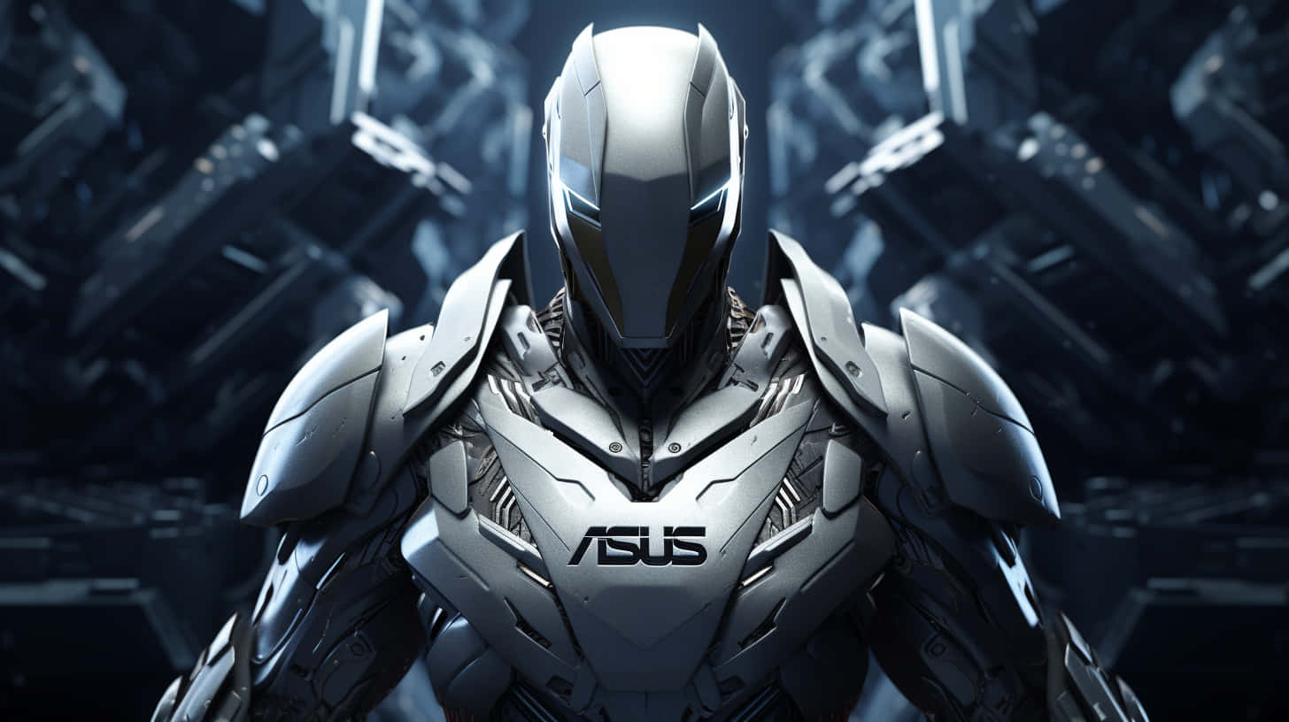 A S U S Robot Mascot Futuristic Design Wallpaper