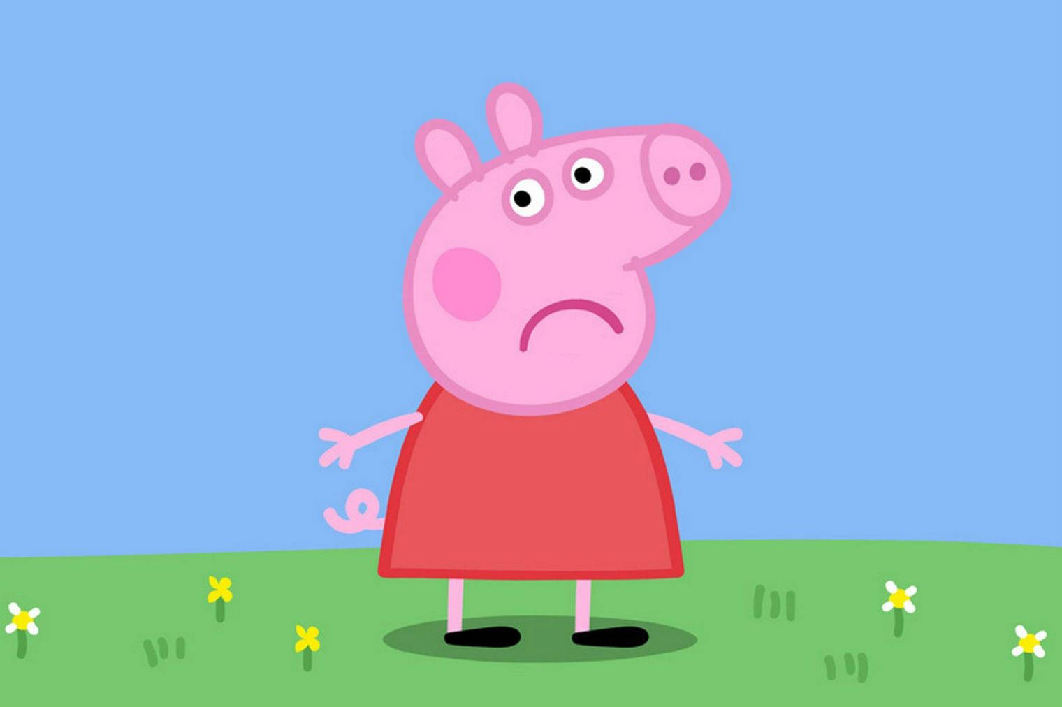 A Sad Peppa Pig Wallpaper