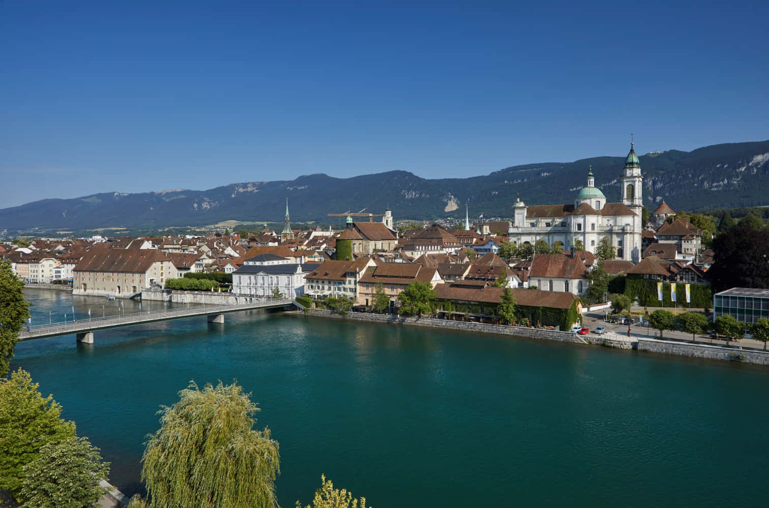 A Scenic Afternoon View In Solothurn, Switzerland Wallpaper