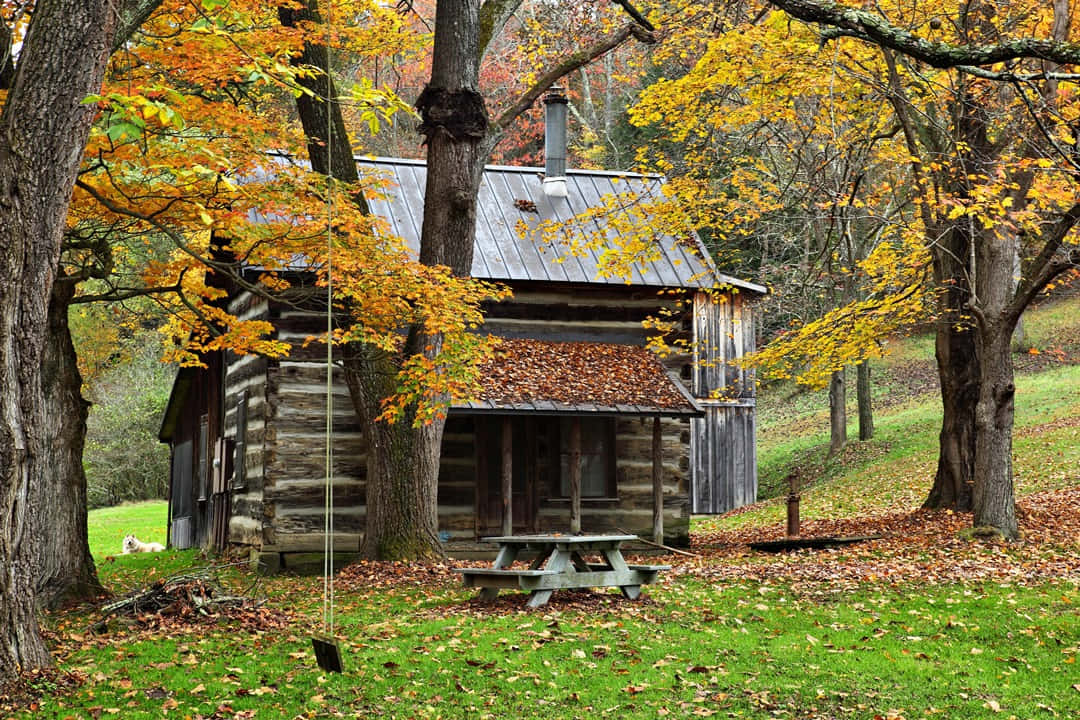 A Scenic Fall Country Landscape Wallpaper