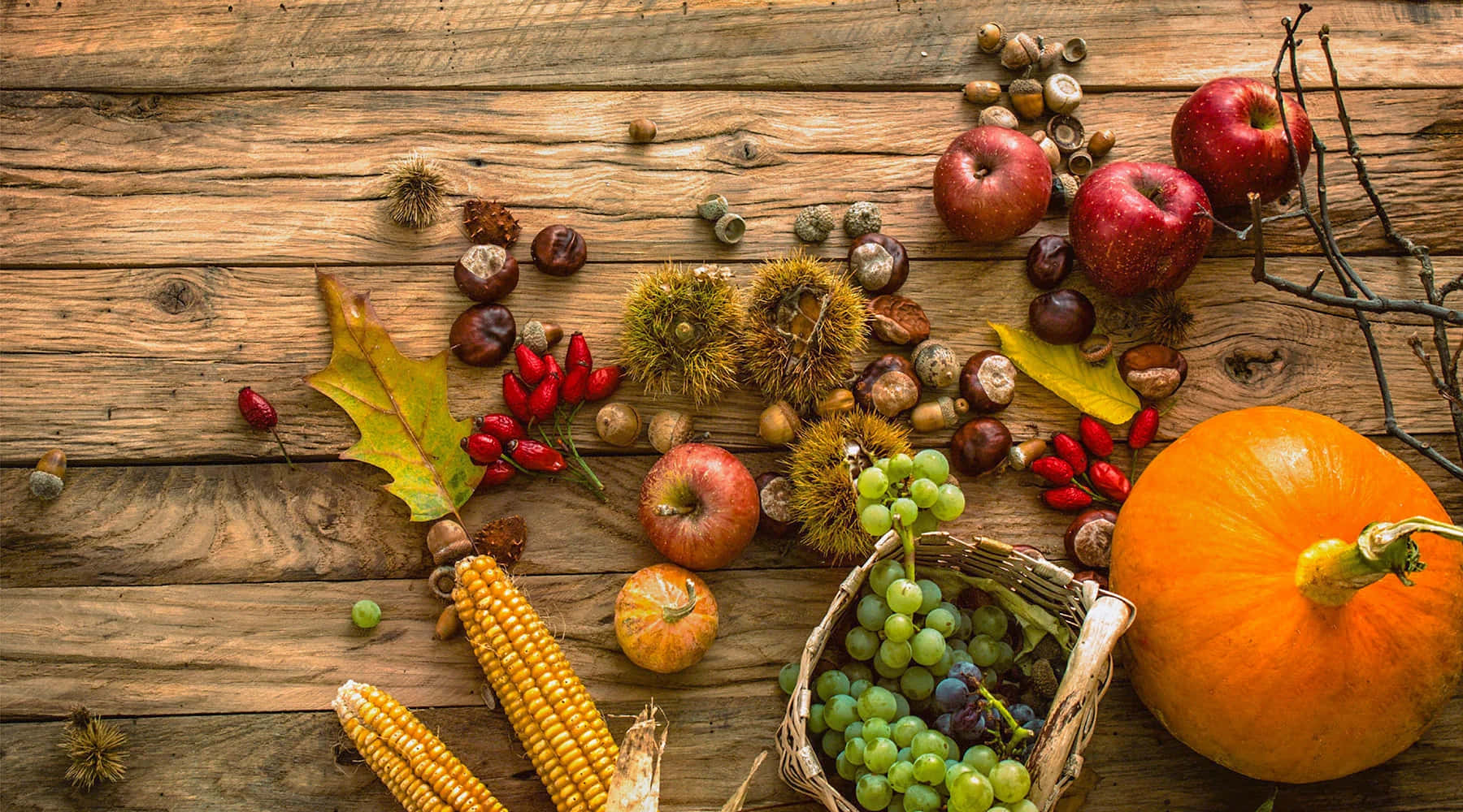 A Scenic View Of Bountiful Harvest Time At A Picturesque Farm Wallpaper