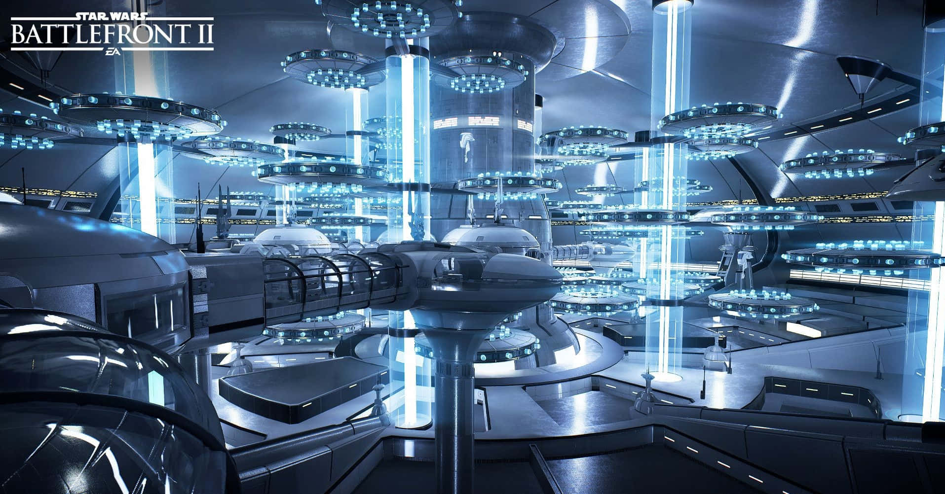 A Serene Night At The Floating City In Kamino Wallpaper