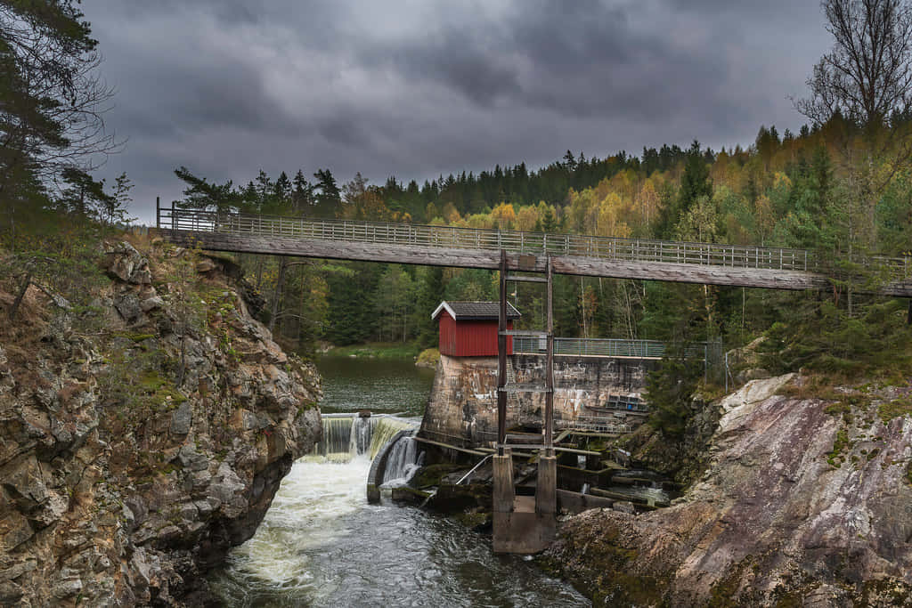 A Serene View Of Sarpsborg City, Norway Wallpaper