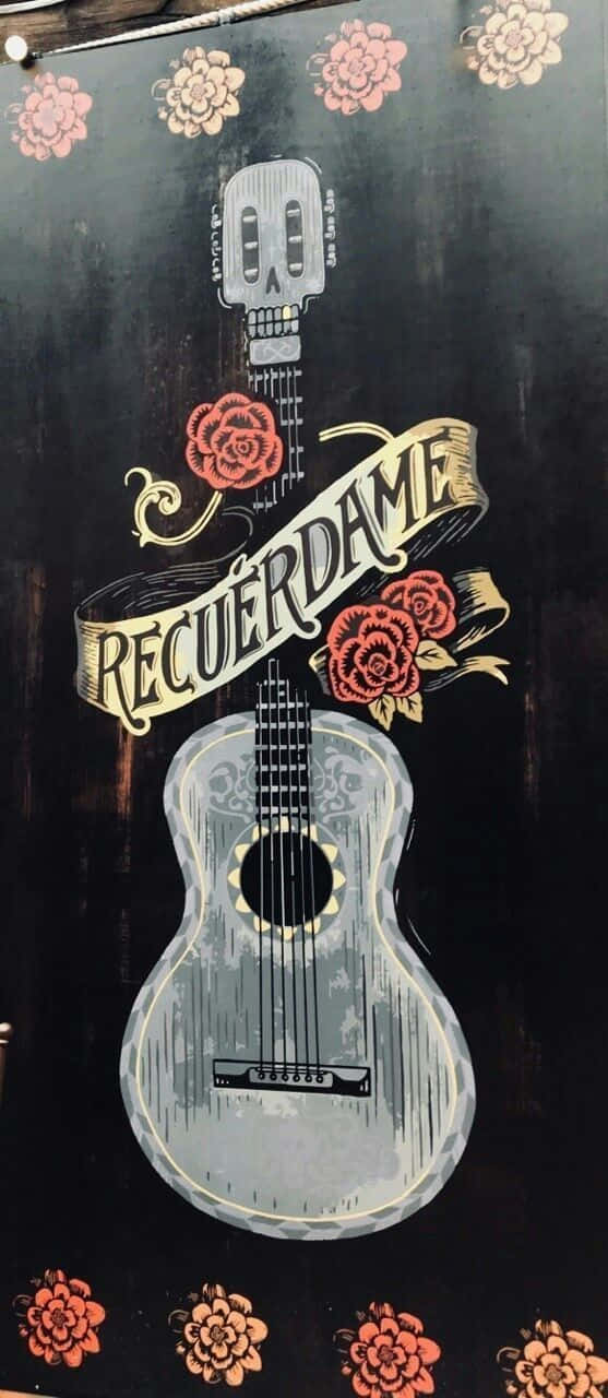 A Sign With The Words Recuerdame On It Wallpaper