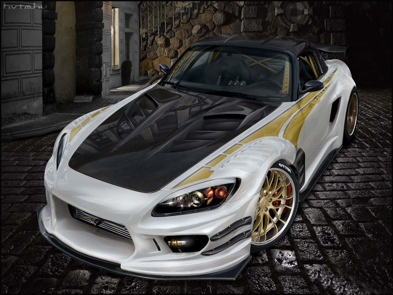 A Silver Honda S2000 In An Urban Setting Wallpaper