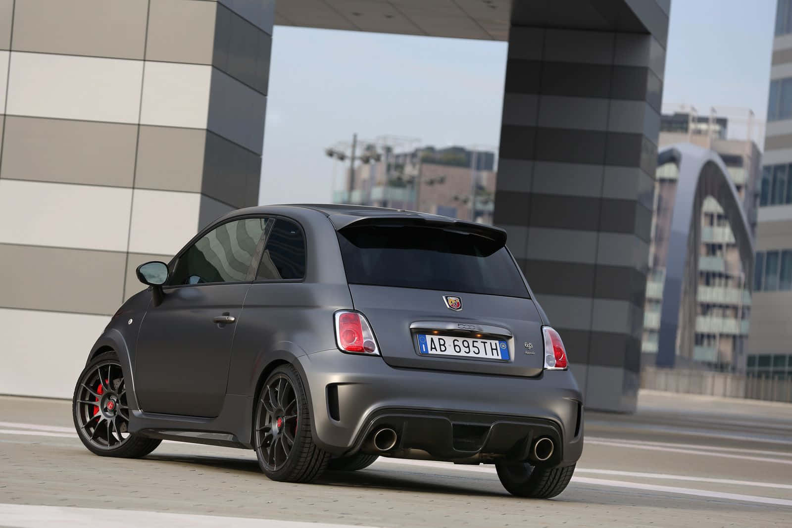 A Sleek Abarth 695 In All Its Elegance. Wallpaper