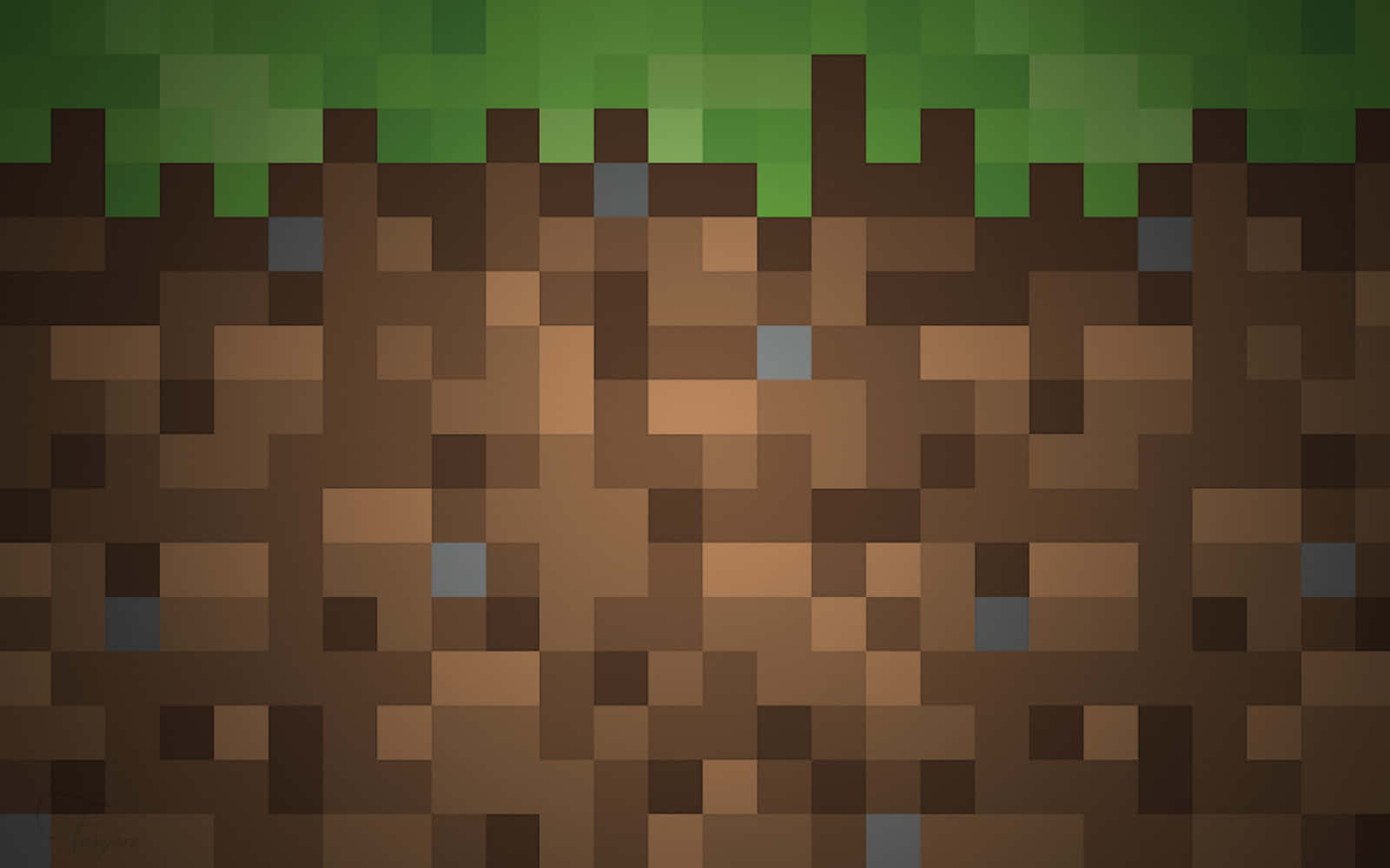 A Sneak Peek At The Blissful Outdoors With Minecraft Grass Wallpaper