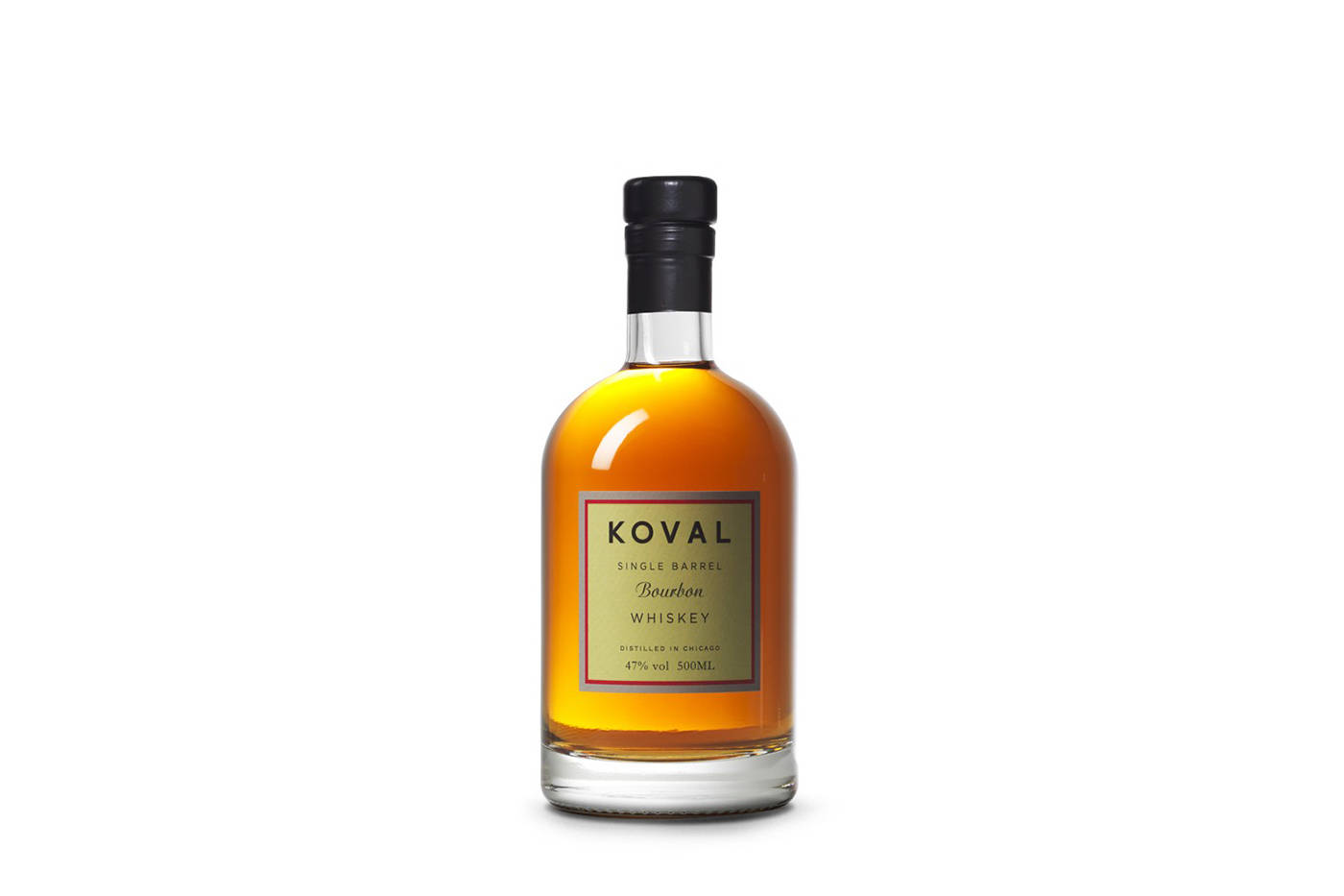 A Sophisticated Bottle Of Koval Bourbon Whiskey Wallpaper