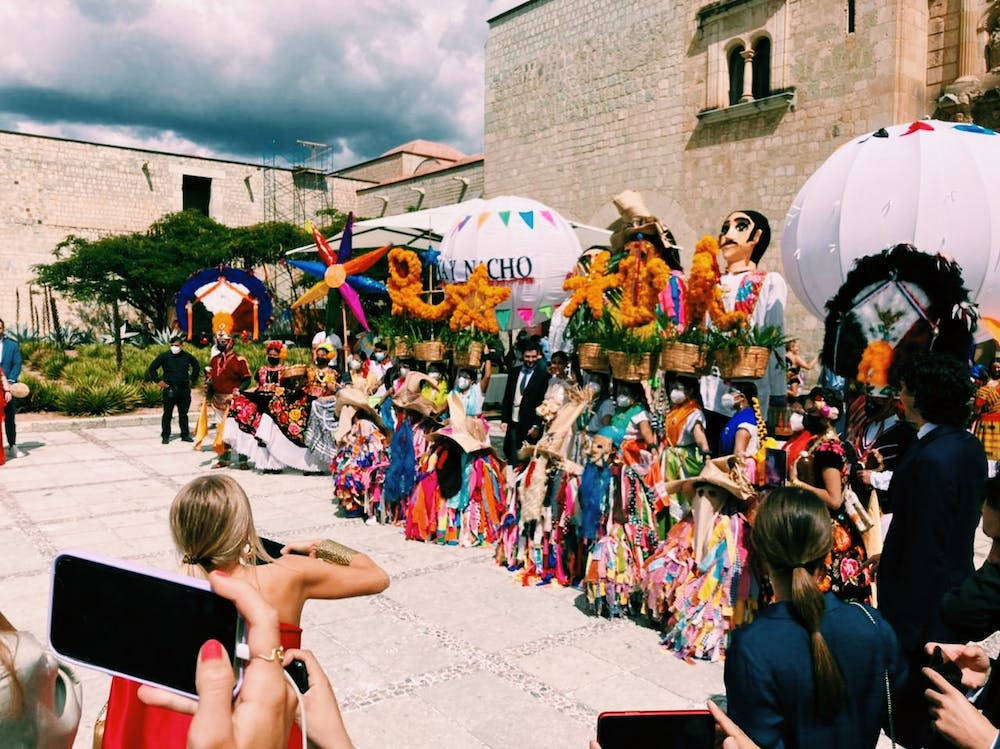 A Street Festival In Oaxaca Wallpaper