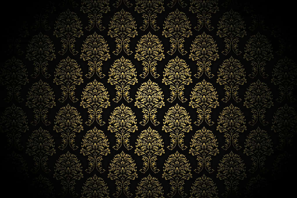 A Study In Sophistication - Elegant Black And Gold Wallpaper