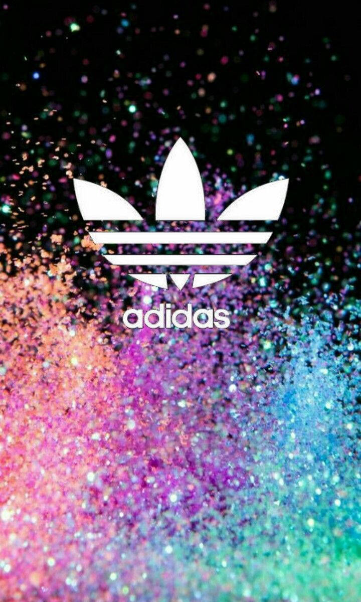 A Stunning Aesthetic, Pastel-glitter Adidas Shoe. Wallpaper