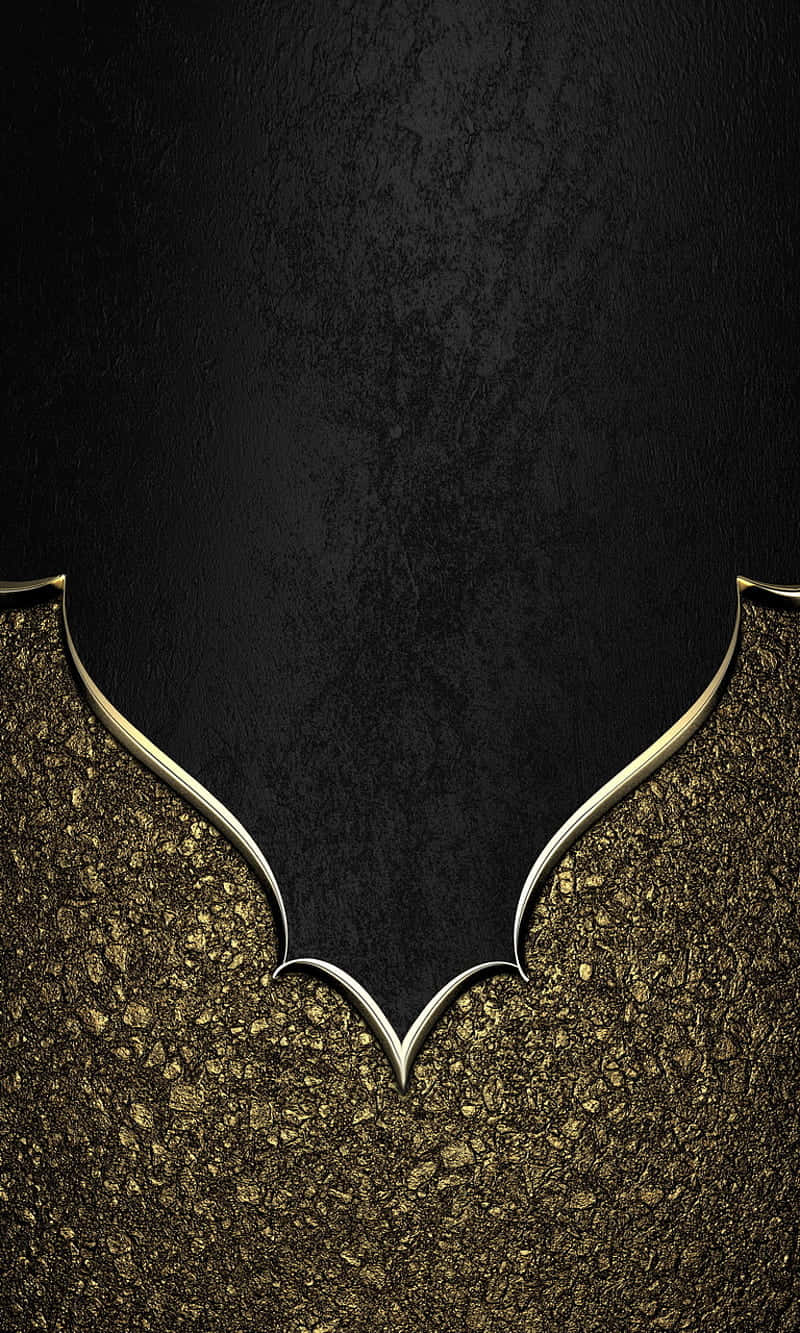 A Stunning Combination Of Elegant Black And Luxurious Gold Wallpaper