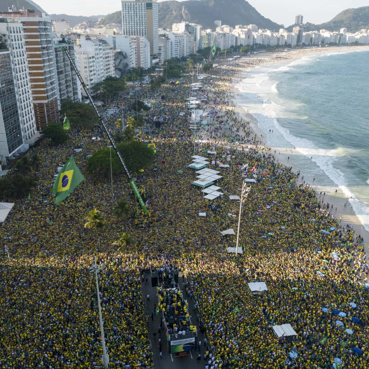 A Stunning Day At Brazilian Beach Wallpaper