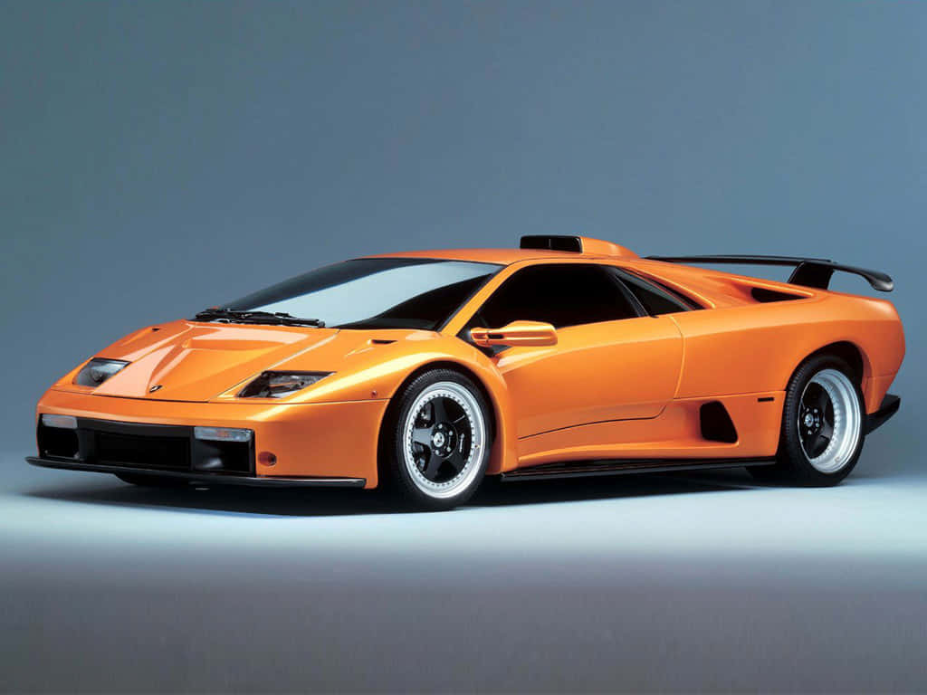 A Stunning Lamborghini Diablo In Red Wallpaper