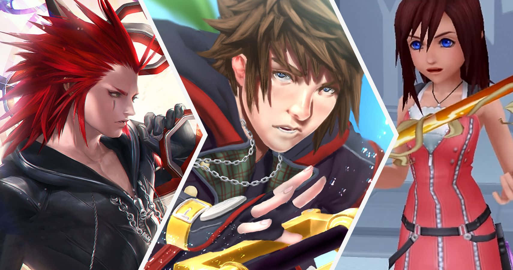 A Stunning Lineup Of Kingdom Hearts Characters Wallpaper