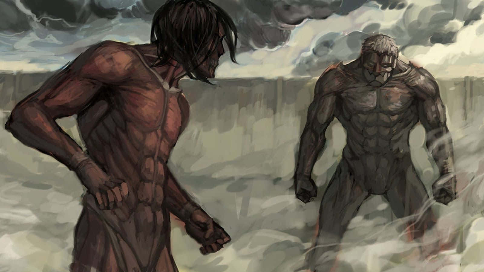 A Stunning Manifestation Of The Armored Titan Wallpaper