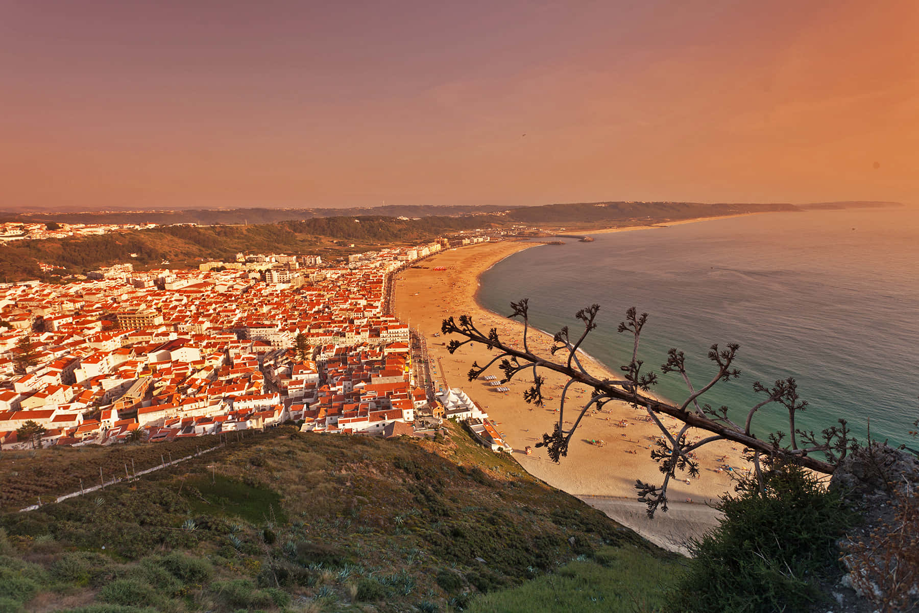 A Stunning View Of Portuguese Beach Wallpaper