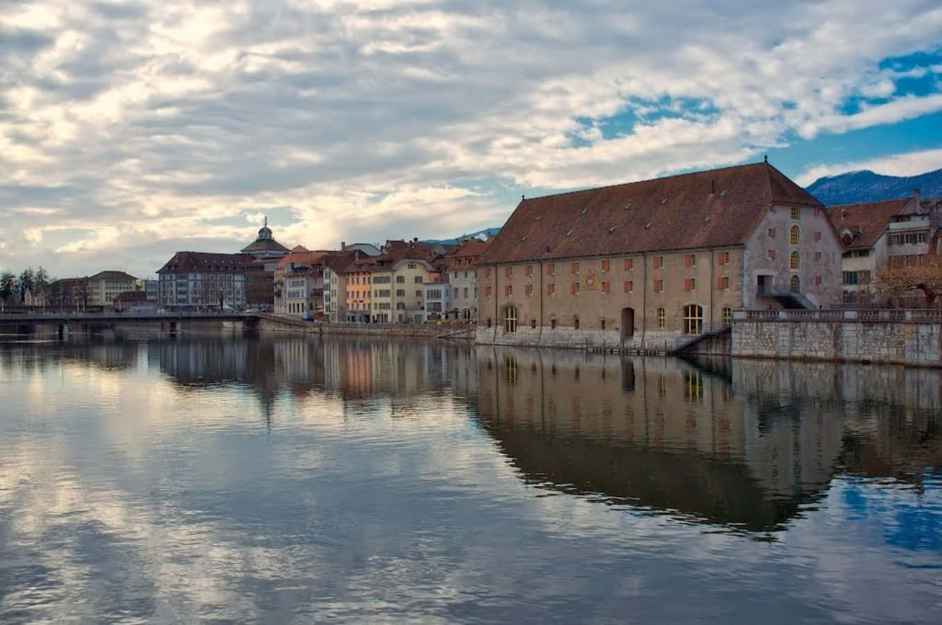 A Stunning View Of Solothurn, Switzerland Wallpaper