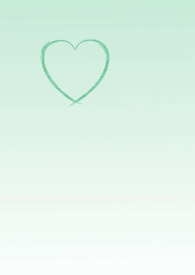 A Swirl Of Mint Green Hearts Wallpaper