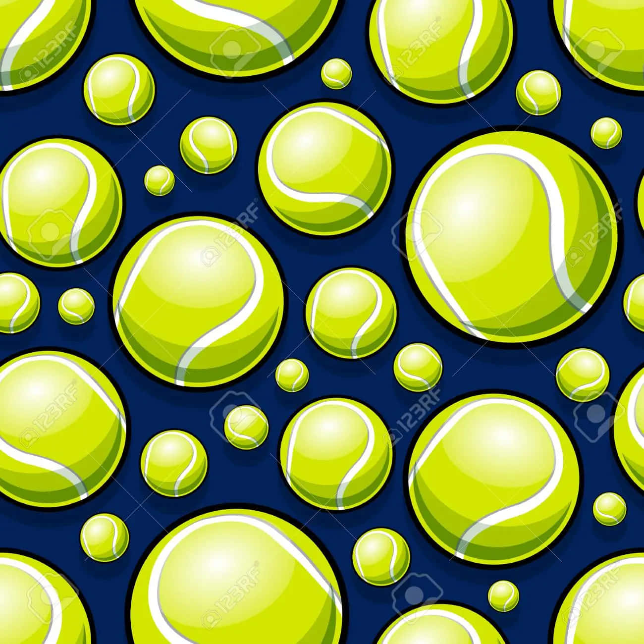 A Tennis Ball On The Court Wallpaper