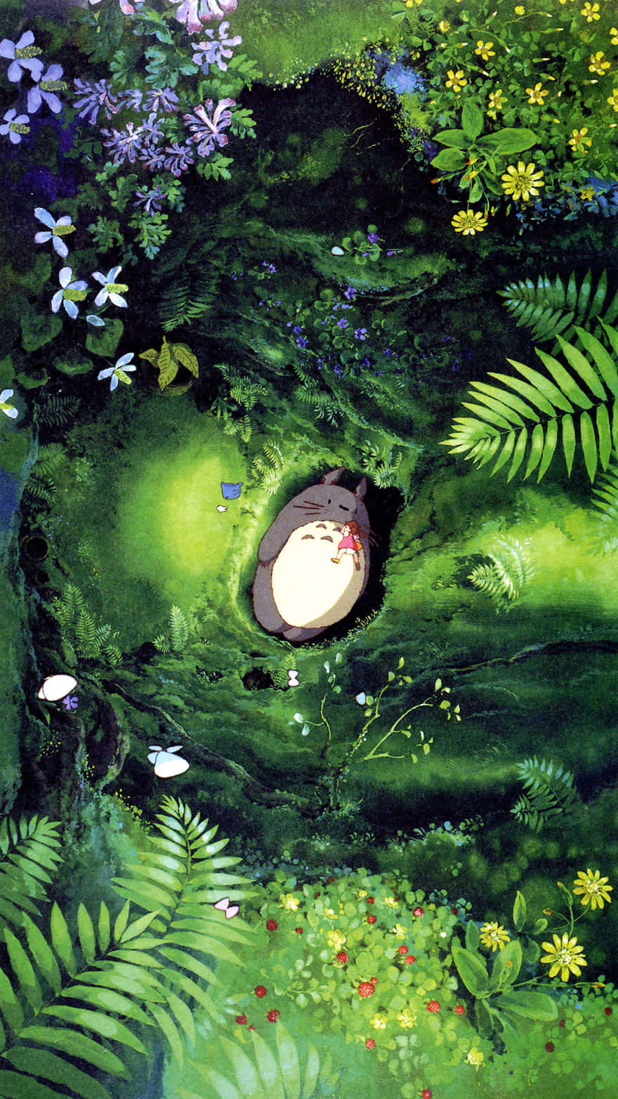 A Totoro In The Forest Wallpaper