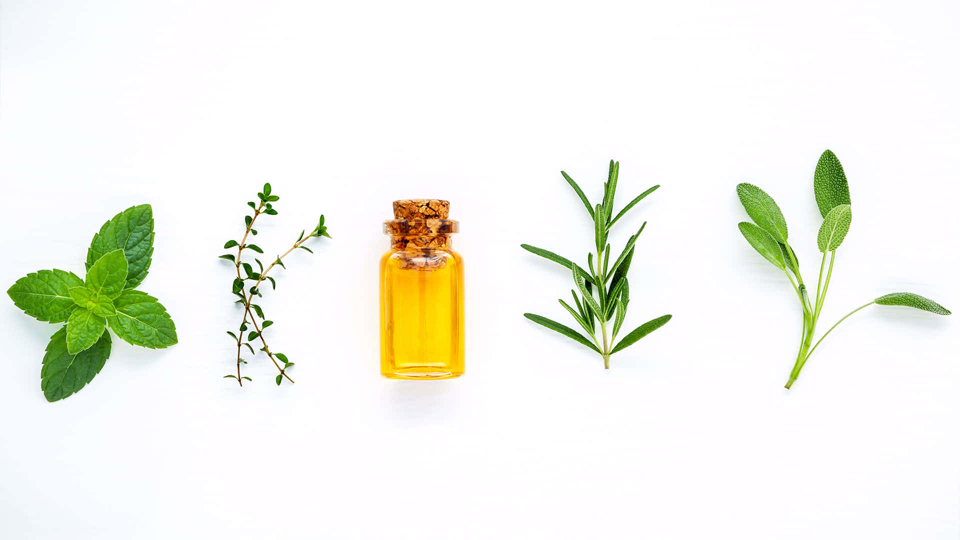 A Tray Of Essential Oils To Add Soothing Scents To Any Home Wallpaper