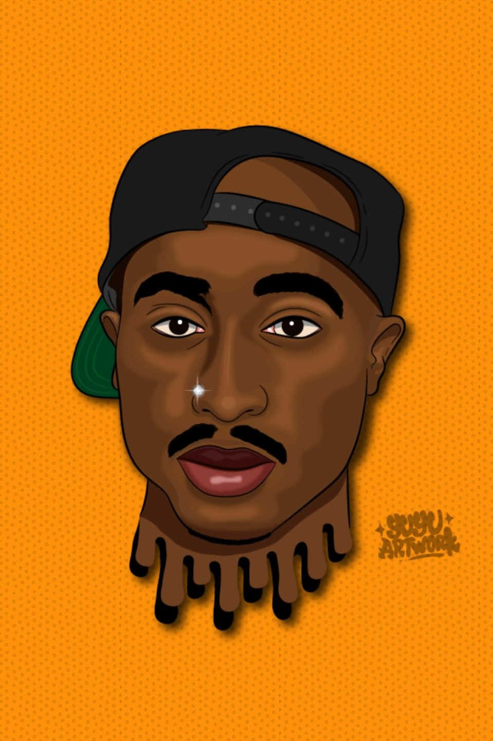 A Tribute To Tupac Shakur - An Icon Of Rap Music Wallpaper