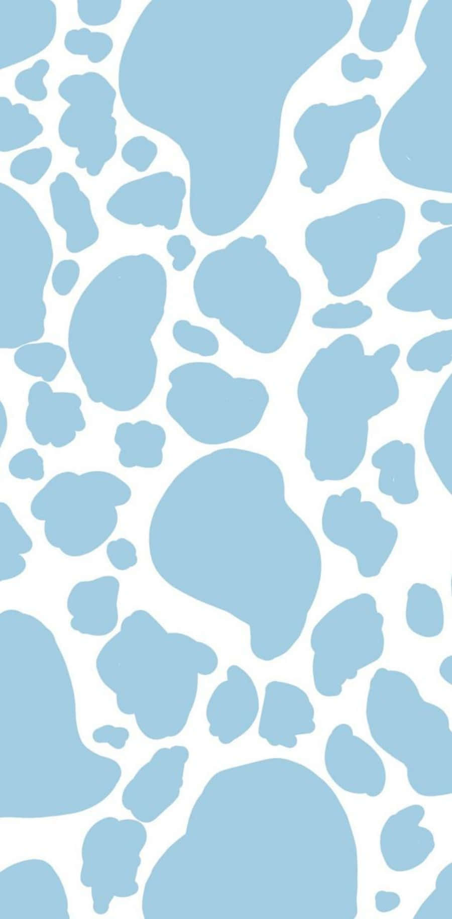 A Unique Blue And White Cow Print Wallpaper