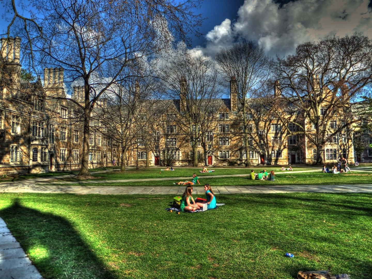 A Vibrant Fall Day At University Of Michigan Wallpaper