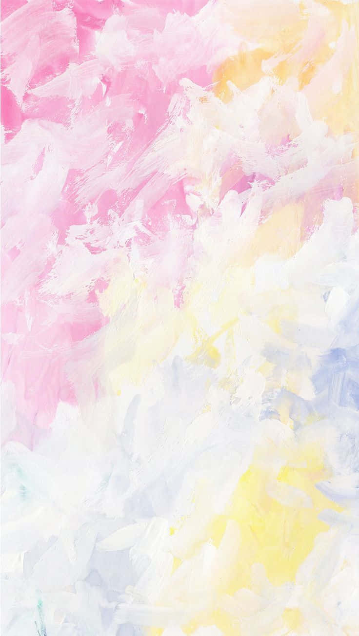 A Vibrant Pastel Abstract Watercolor Painting Wallpaper