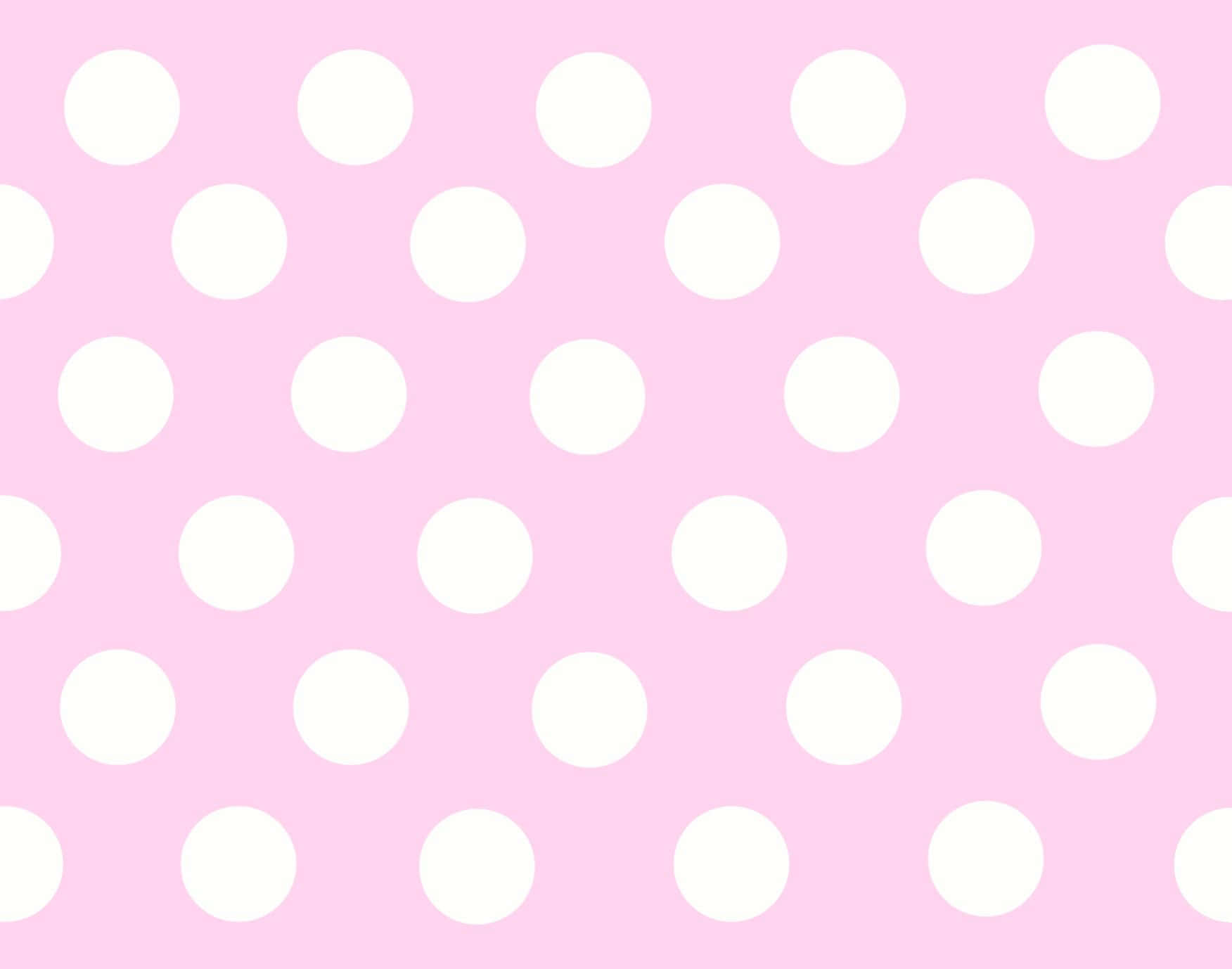 A Vibrant Pink Polka Dot Pattern On A White Background Wallpaper