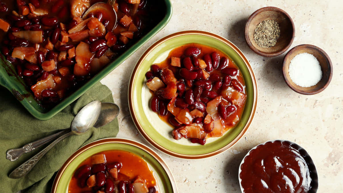 A Vibrant, Up-close View Of Red Beans Wallpaper