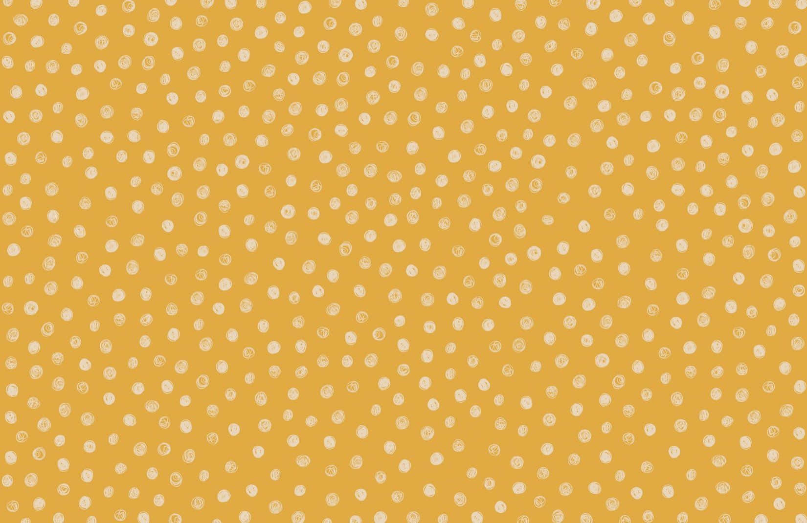 A Vibrant Yellow Polka Dot Wallpaper Backdrop Wallpaper