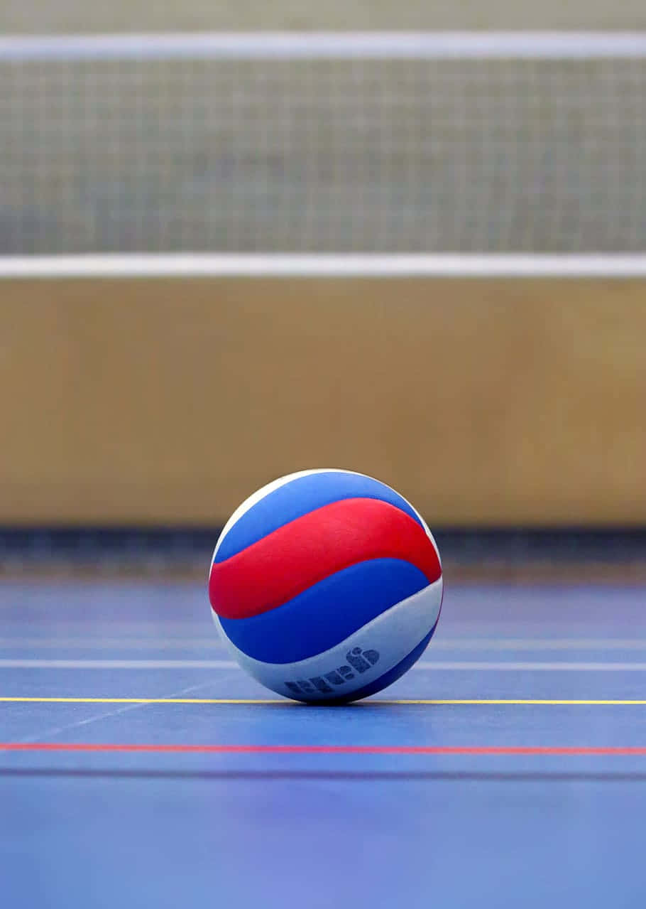 A Volleyball Ball Is Ready To Serve Wallpaper