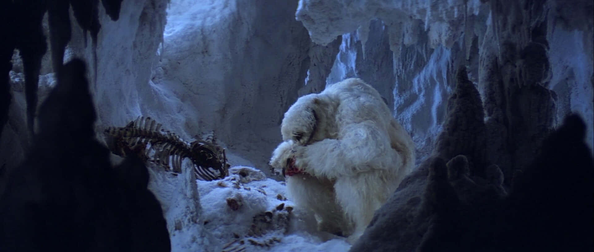 A Wampa - The Iconic Star Wars Creature - Towers Over Luke Skywalker In Hoth