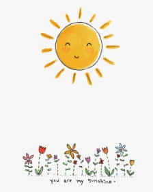 A Warm And Cute Sun Shining Through The Clouds Wallpaper