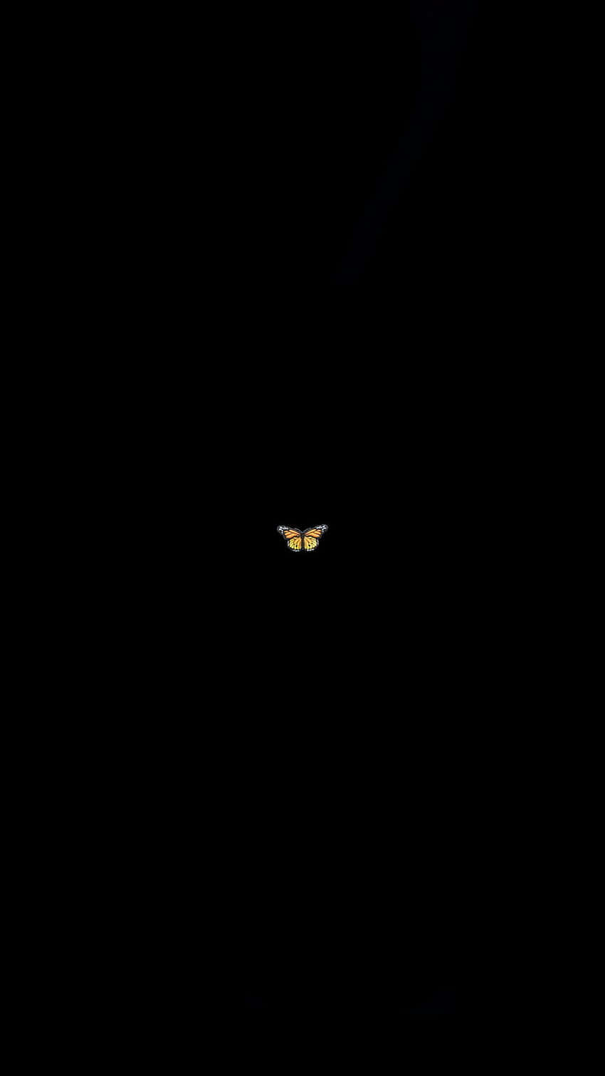 A Yellow Bird In The Dark Wallpaper