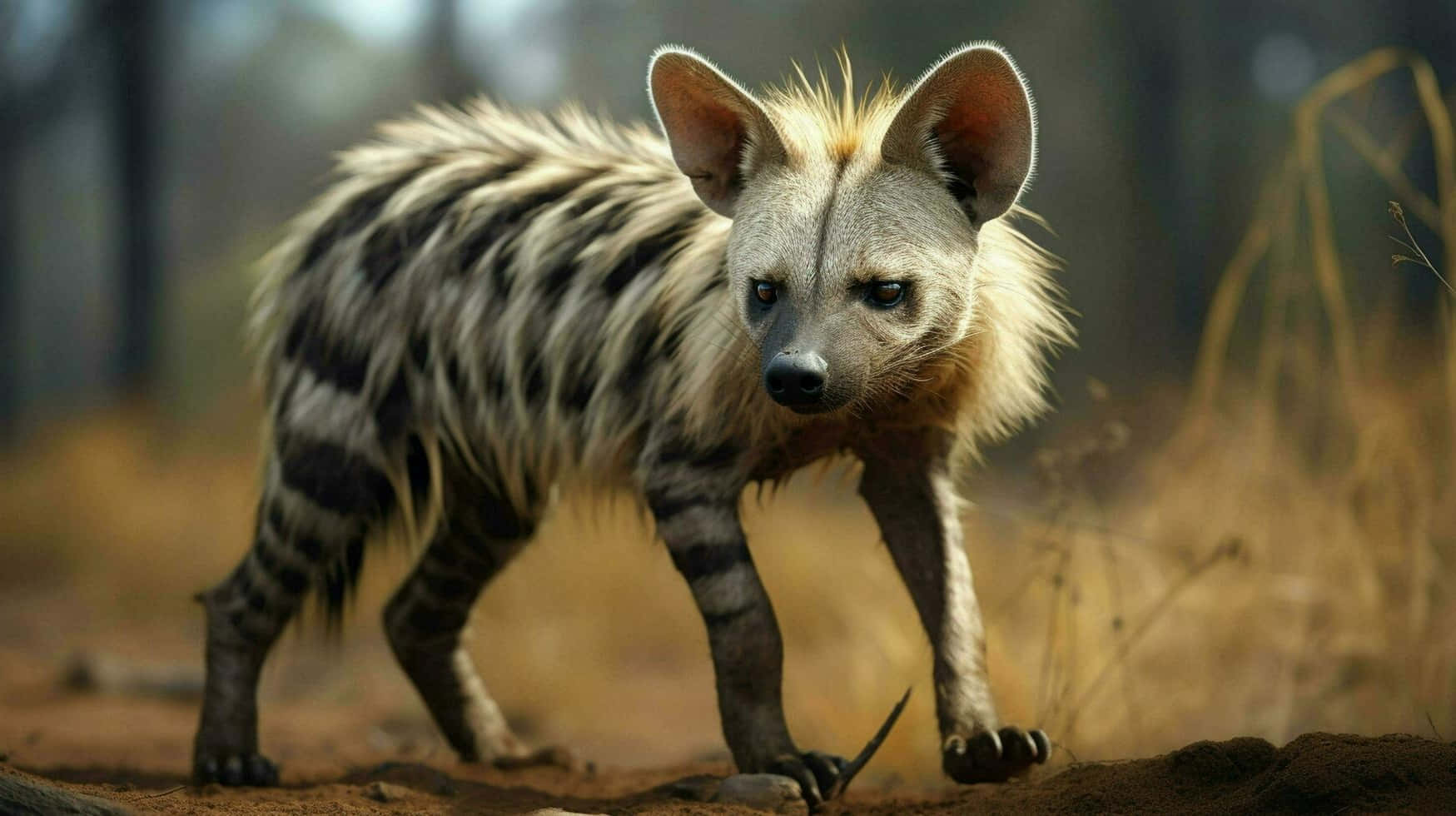 Aardwolfin Habitat.jpg Wallpaper