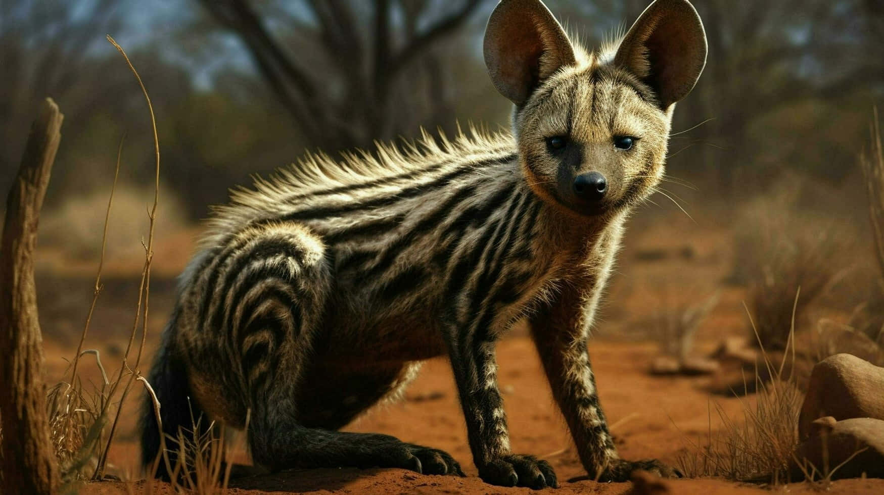 Aardwolfin Habitat.jpg Wallpaper