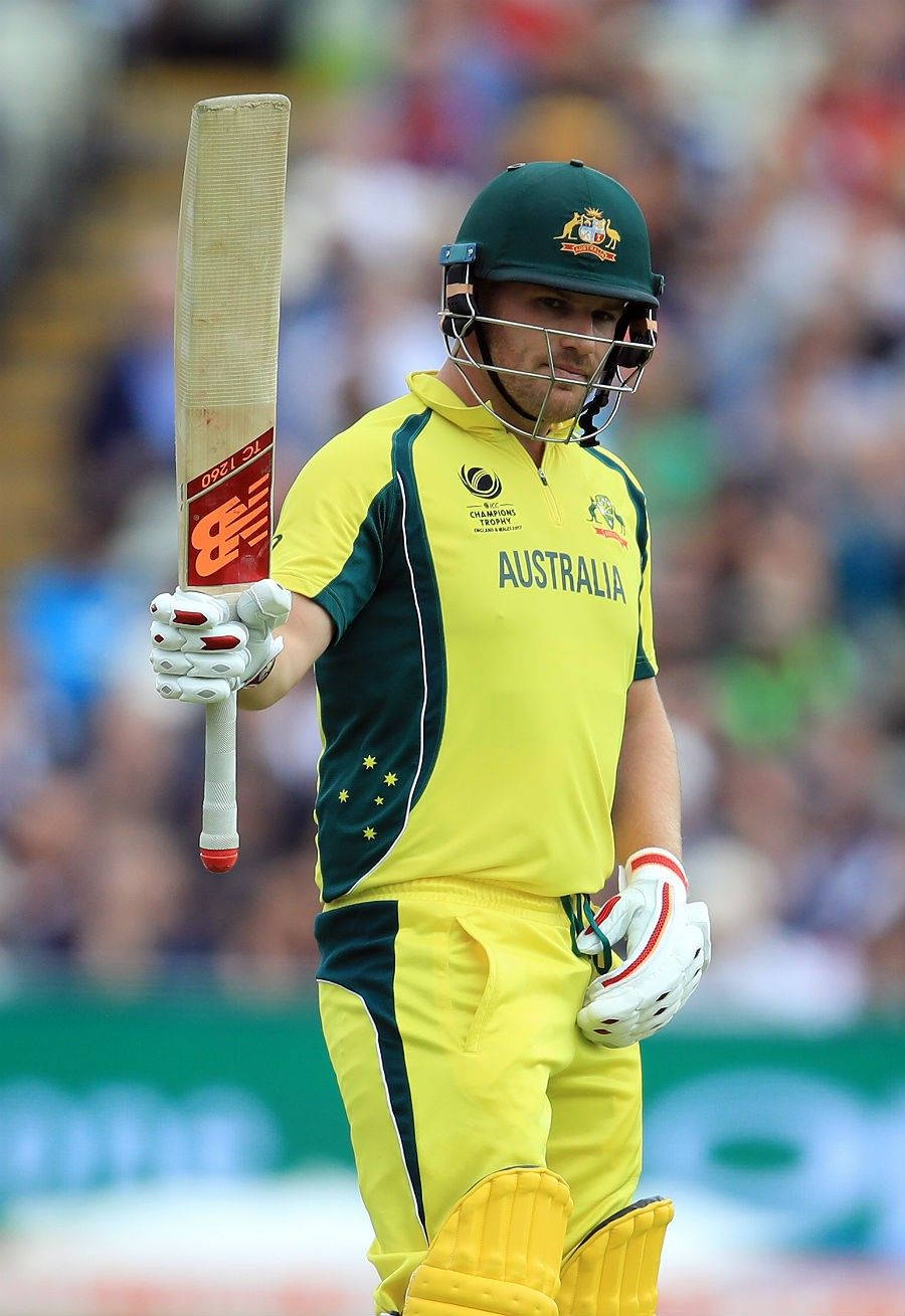 Aaron Finch Custom New Balance Bat Wallpaper