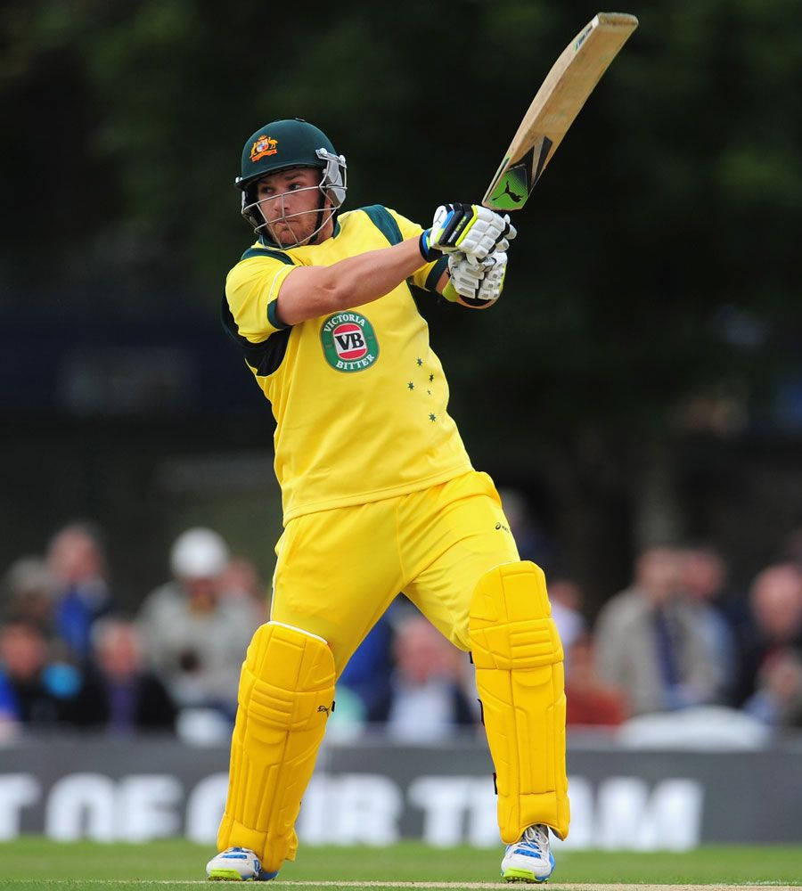 Aaron Finch Hard Swing Wallpaper