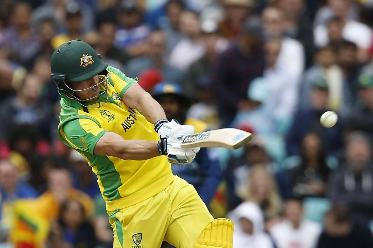 Aaron Finch In Action Wallpaper