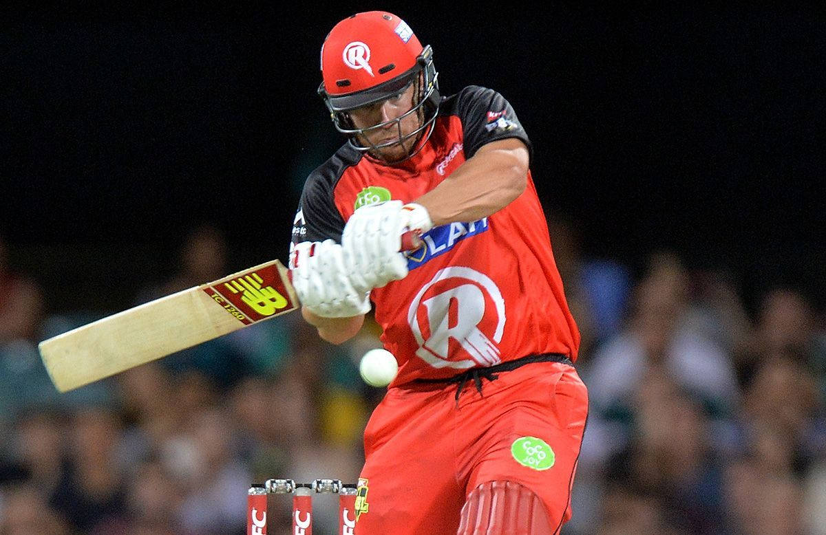 Aaron Finch In Red Renegades Uniform Wallpaper