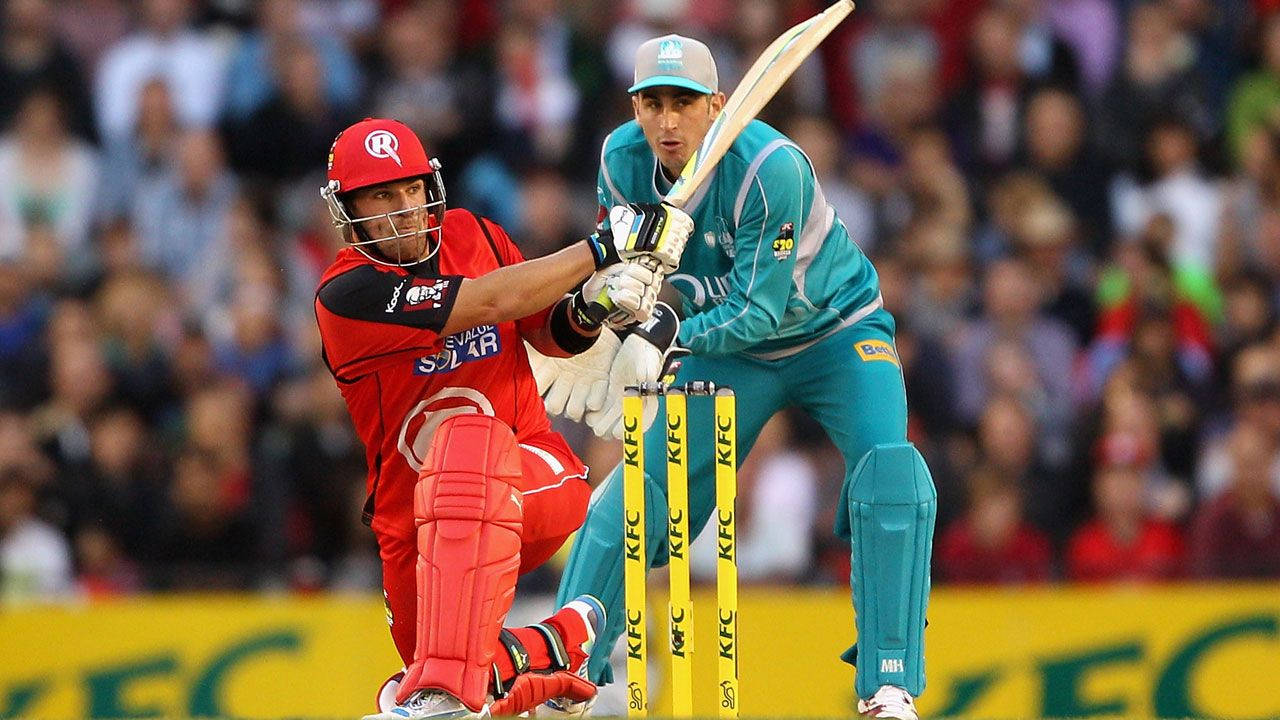 Aaron Finch In Red Renegades Uniform Wallpaper